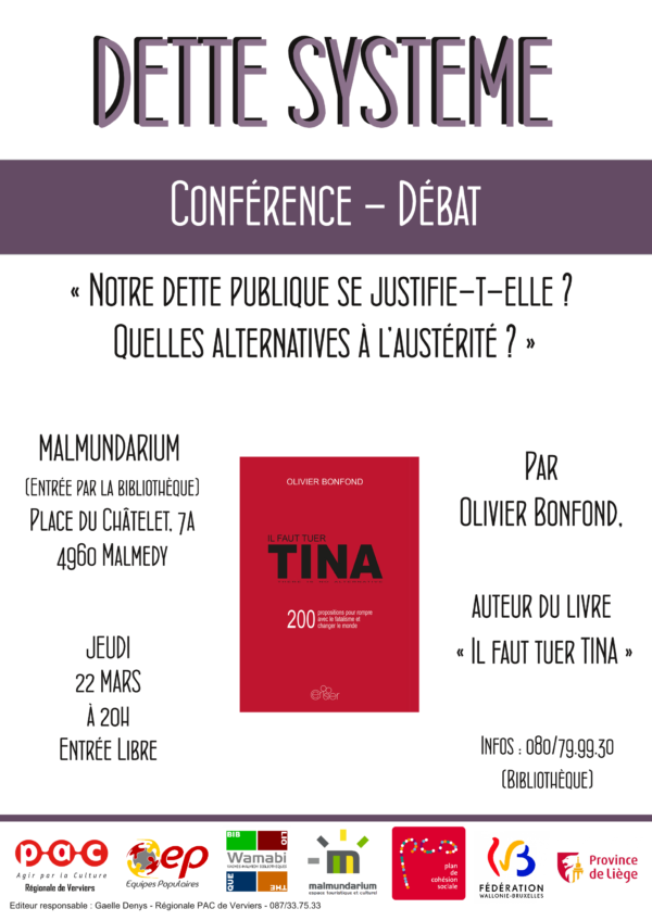 Les Equipes Populaires-affiche-il-faut-tuer-tina 22/03/18