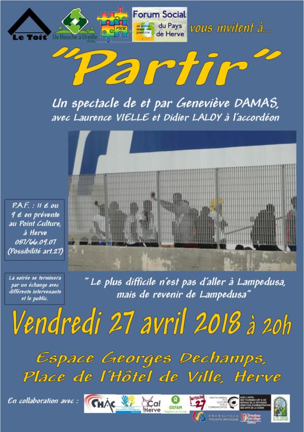 Les Equipes Populaires - 2018.04.27 Affiche Partir