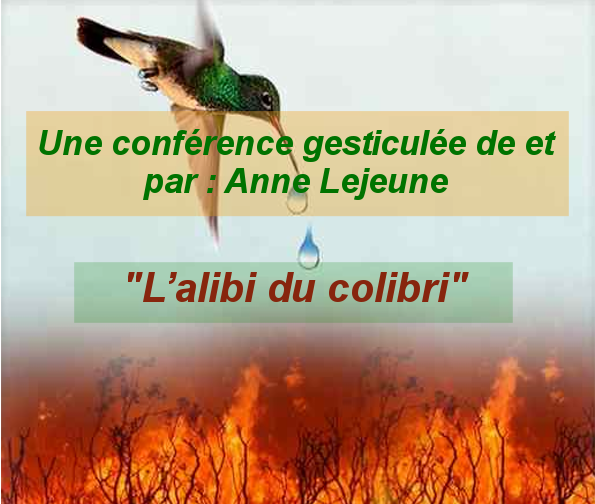 Les Equipes Populaires - affiche colibri Anne lejeune