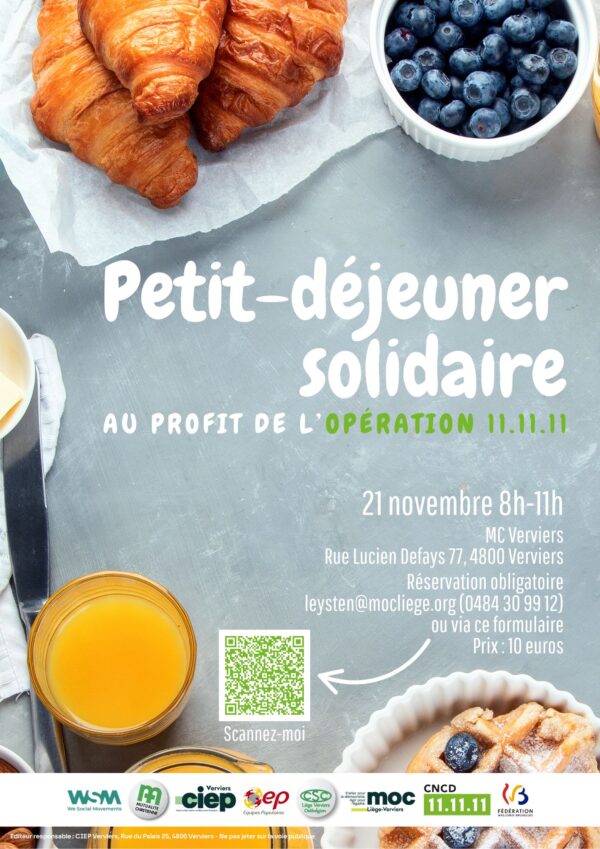 Les Equipes Populaires - 2025.11.21 Petit déjeuner solidaire - Affiche